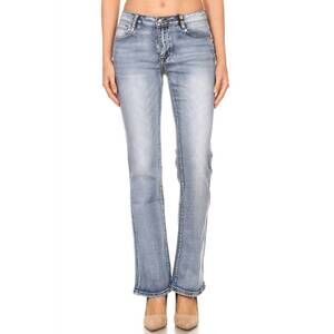 NEW BUS STOP empress skull jean in blue
